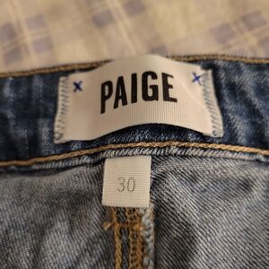 PAIGE Womens Denim Shorts - Classic Blue